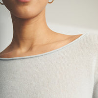 Lightweight Cashmere Boatneck Sweater