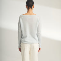 Lightweight Cashmere Boatneck Sweater