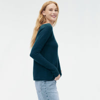 Lightweight Cashmere Boatneck Sweater