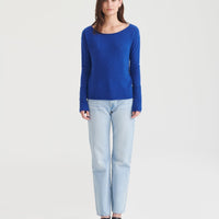 Lightweight Cashmere Boatneck Sweater