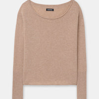 Lightweight Cashmere Boatneck Sweater