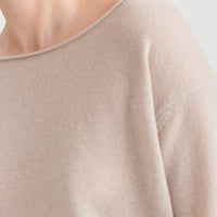 Lightweight Cashmere Boatneck Sweater