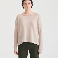 Lightweight Cashmere Boatneck Sweater