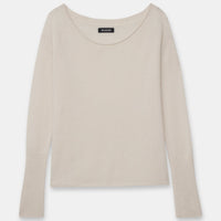 Lightweight Cashmere Boatneck Sweater