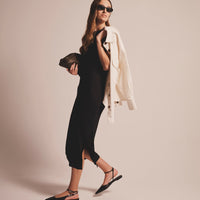 Baby Rib Midi Dress