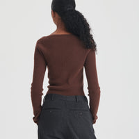 Signature Cashmere Fitted Asymmetrical Sweater