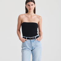 Signature Cashmere Ribbed Tube Top