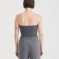 Signature Cashmere Ribbed Tube Top