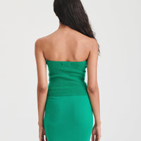 Signature Cashmere Ribbed Tube Top