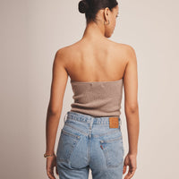 Signature Cashmere Ribbed Tube Top