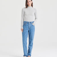 Silk Cashmere Cutout Turtleneck