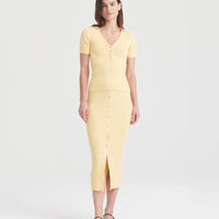 Silk Cashmere Short Sleeve Polo