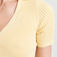 Silk Cashmere Short Sleeve Polo
