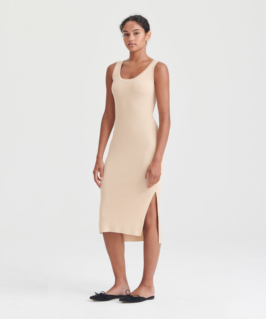 Silk Cashmere Midi Tank Dress