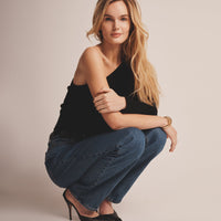 Signature Cashmere One Shoulder Sweater