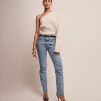 Signature Cashmere One Shoulder Sweater