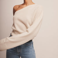 Signature Cashmere One Shoulder Sweater