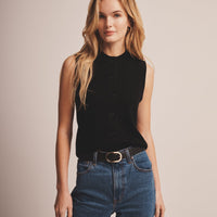 Signature Cashmere Sleeveless Cardigan