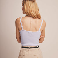 Signature Cashmere Ribbed V-Neck Tank