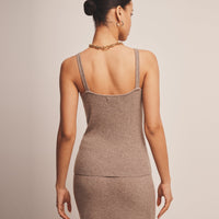 Signature Cashmere Ribbed V-Neck Tank