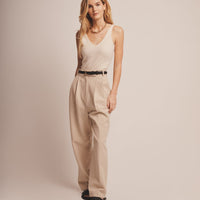 Signature Cashmere Ribbed V-Neck Tank