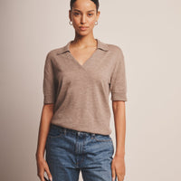 Super Fine Cashmere Short Sleeve Polo