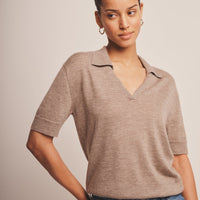 Super Fine Cashmere Short Sleeve Polo