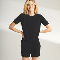 Lightweight Cashmere Short Sleeve Sweater