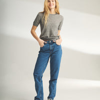 Lightweight Cashmere Short Sleeve Sweater