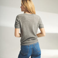Lightweight Cashmere Short Sleeve Sweater