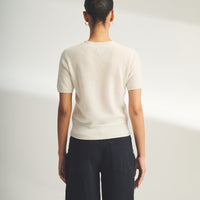 Lightweight Cashmere Short Sleeve Sweater