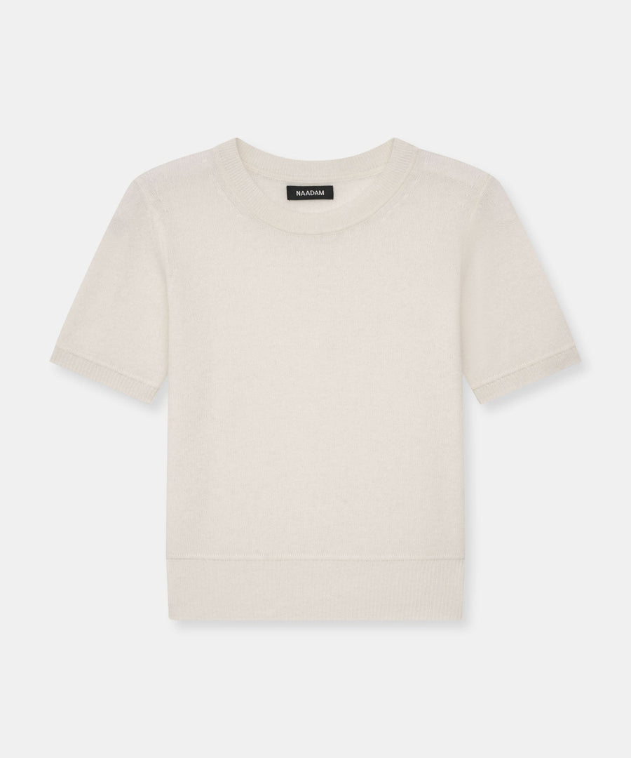 Lightweight Cashmere Short Sleeve Sweater