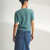 Lightweight Cashmere Short Sleeve Cardigan