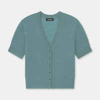 Lightweight Cashmere Short Sleeve Cardigan