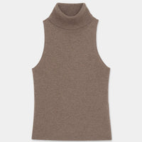 Signature Cashmere Sleeveless Turtleneck