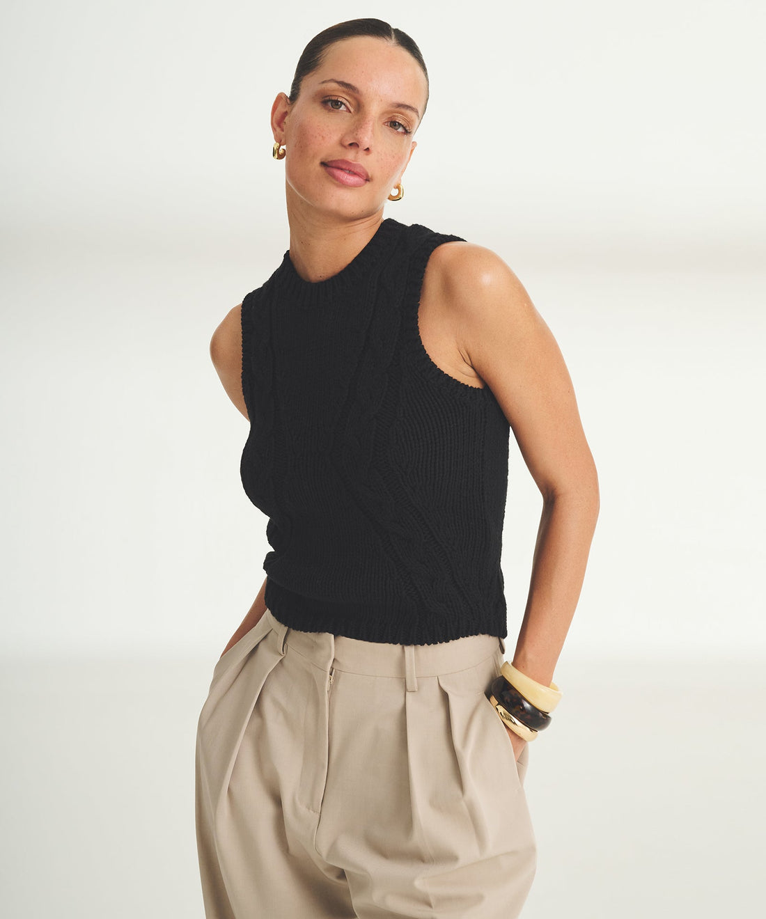 Luxe Cotton Racer Tank