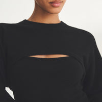 Signature Cashmere Convertible Crewneck