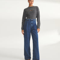 Signature Cashmere Convertible Crewneck