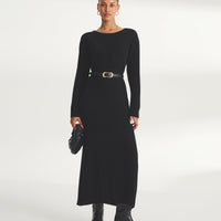 Signature Cashmere Wide Rib Dress