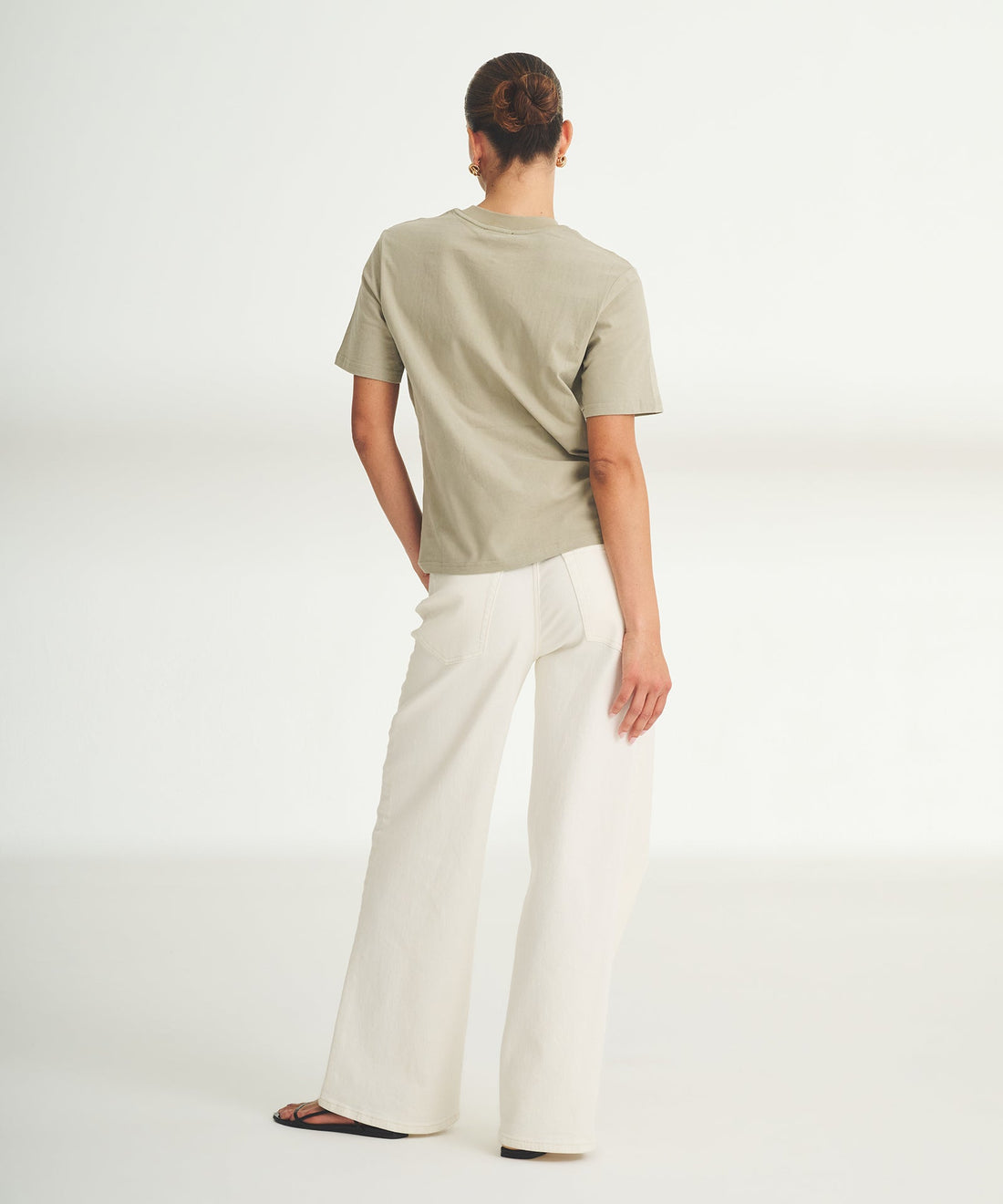 Women's Embroidered Flowers Boxy Tee