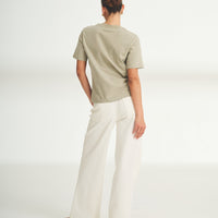 Women's Embroidered Flowers Boxy Tee
