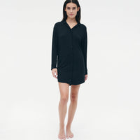 Pajama Button Up Dress