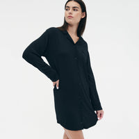 Pajama Button Up Dress