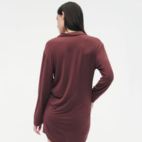 Pajama Button Up Dress