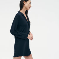 Pajama Button Up Dress