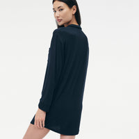 Pajama Button Up Dress