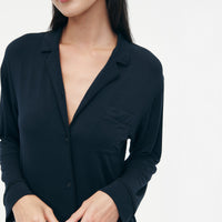 Pajama Button Up Dress