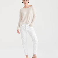 Lightweight Cashmere Boatneck Sweater