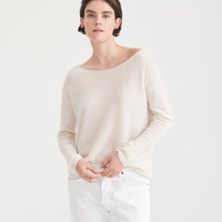 Lightweight Cashmere Boatneck Sweater