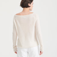 Lightweight Cashmere Boatneck Sweater